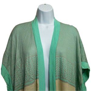 Demanding By Say What Women's XL Multicolored Open Front Cardigan Sleeveless Top